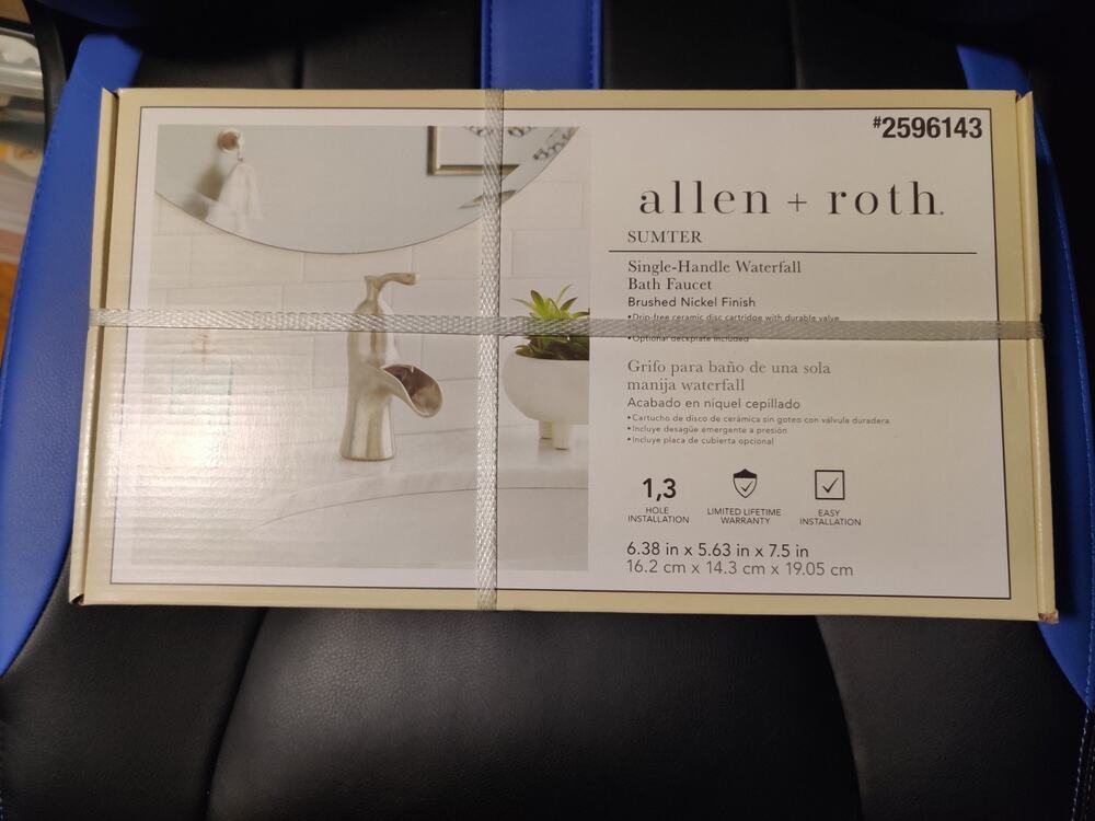 allen + roth Sumpter Single Handle Waterfall Bathroom Faucet